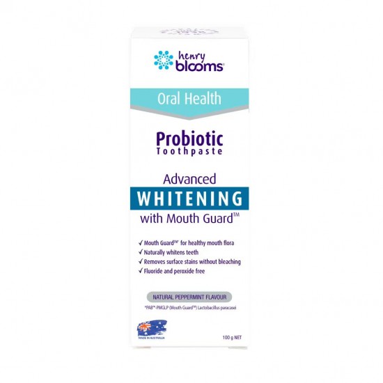 Henry Blooms Probiotic Toothpaste 加强美白益生菌牙膏100g 保质期2029.3 Henry Blooms Probiotic Toothpaste 加强美白益生菌牙膏100g 保质期2029.3